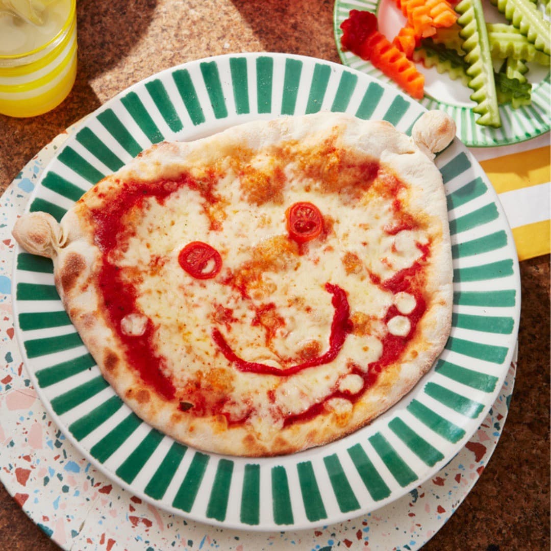 Kids Happy Face Pizza