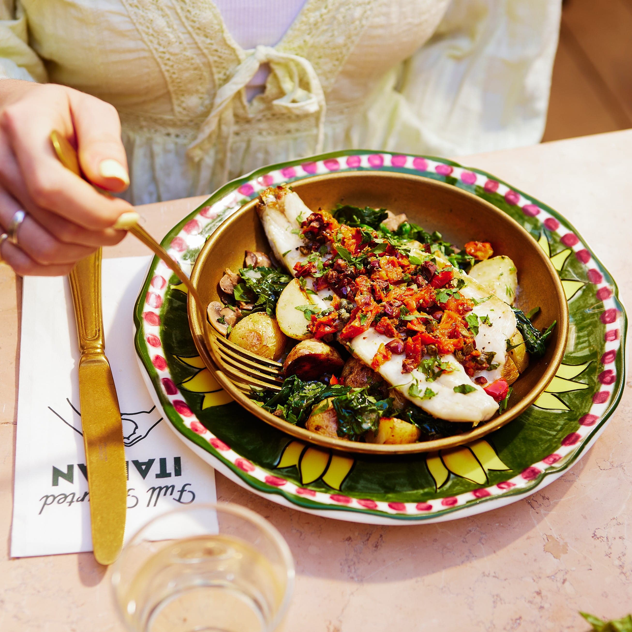 Sea Bass alla Mediterranea