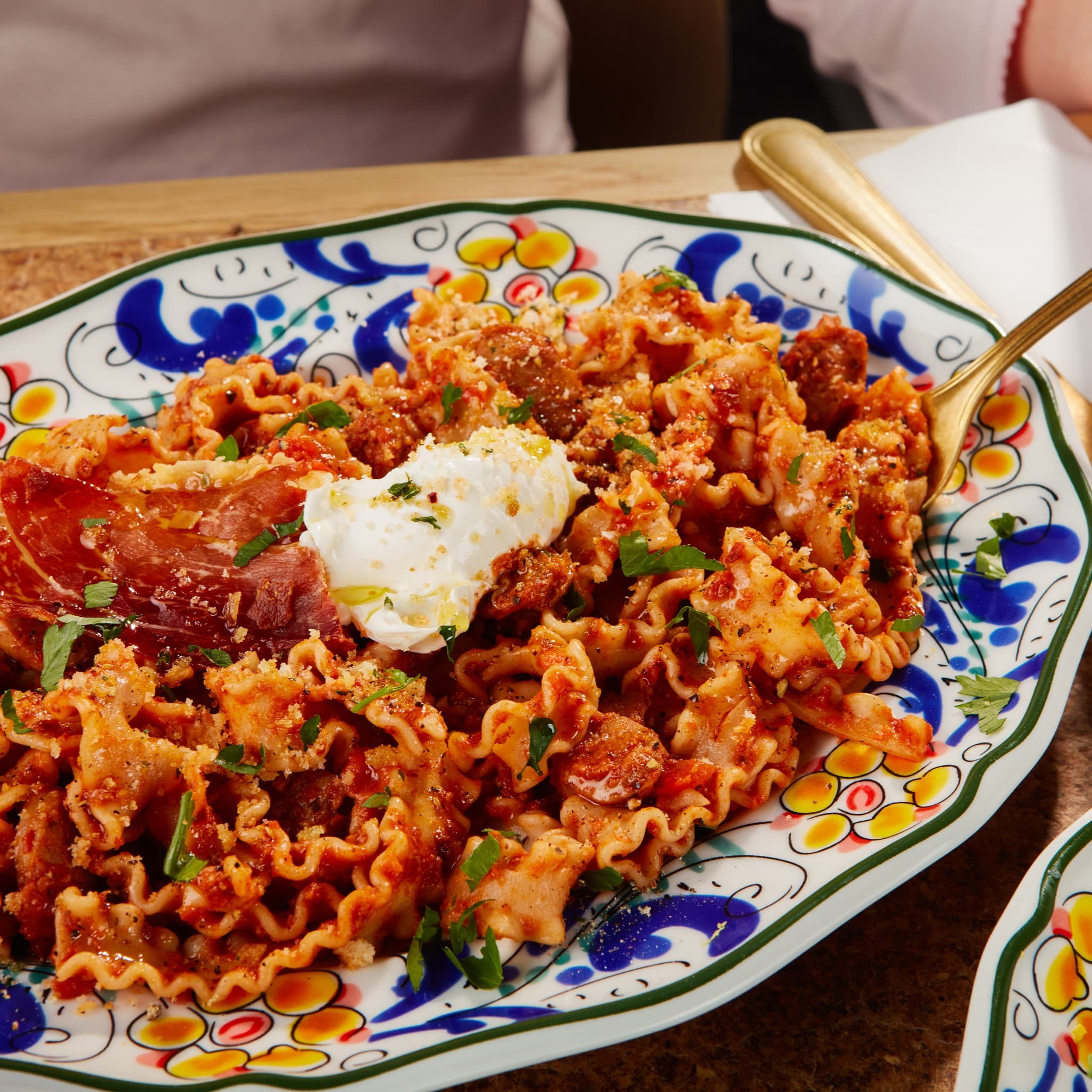 'Nduja & Luganica Sausage Frilly Tagliatelle