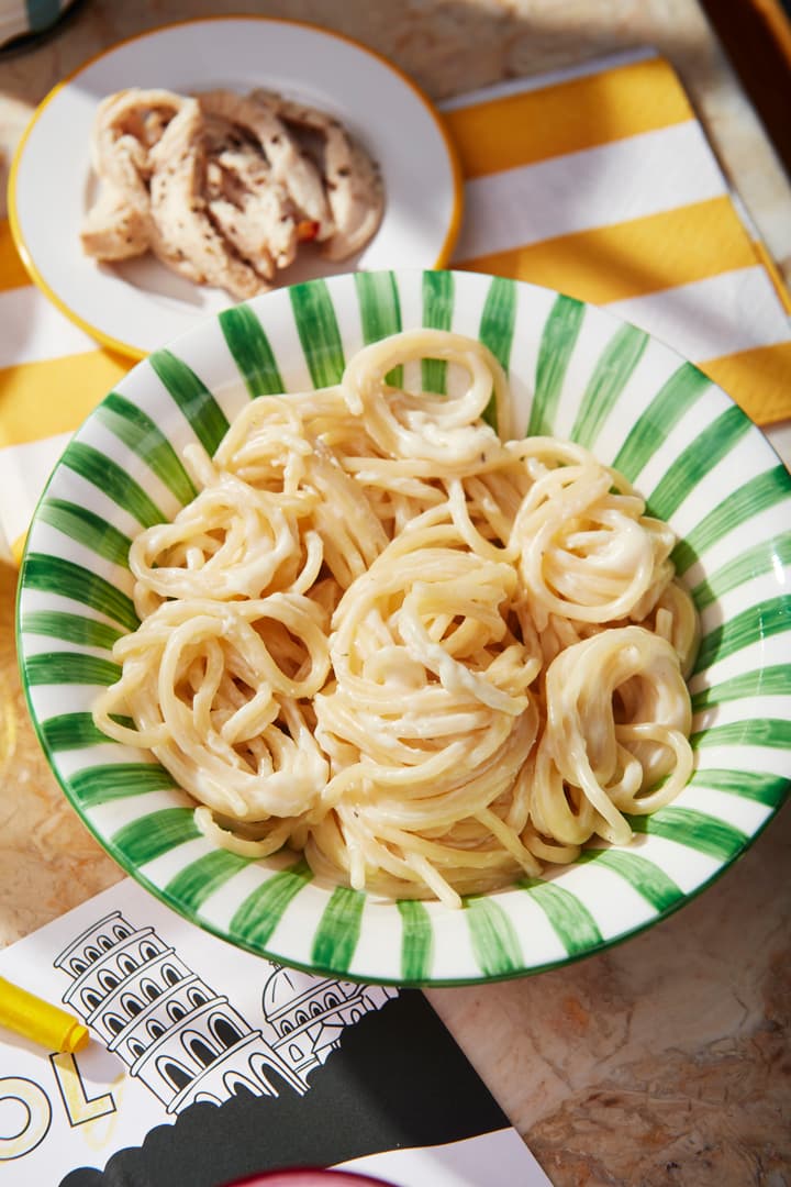 Creamy cheesy carbonara