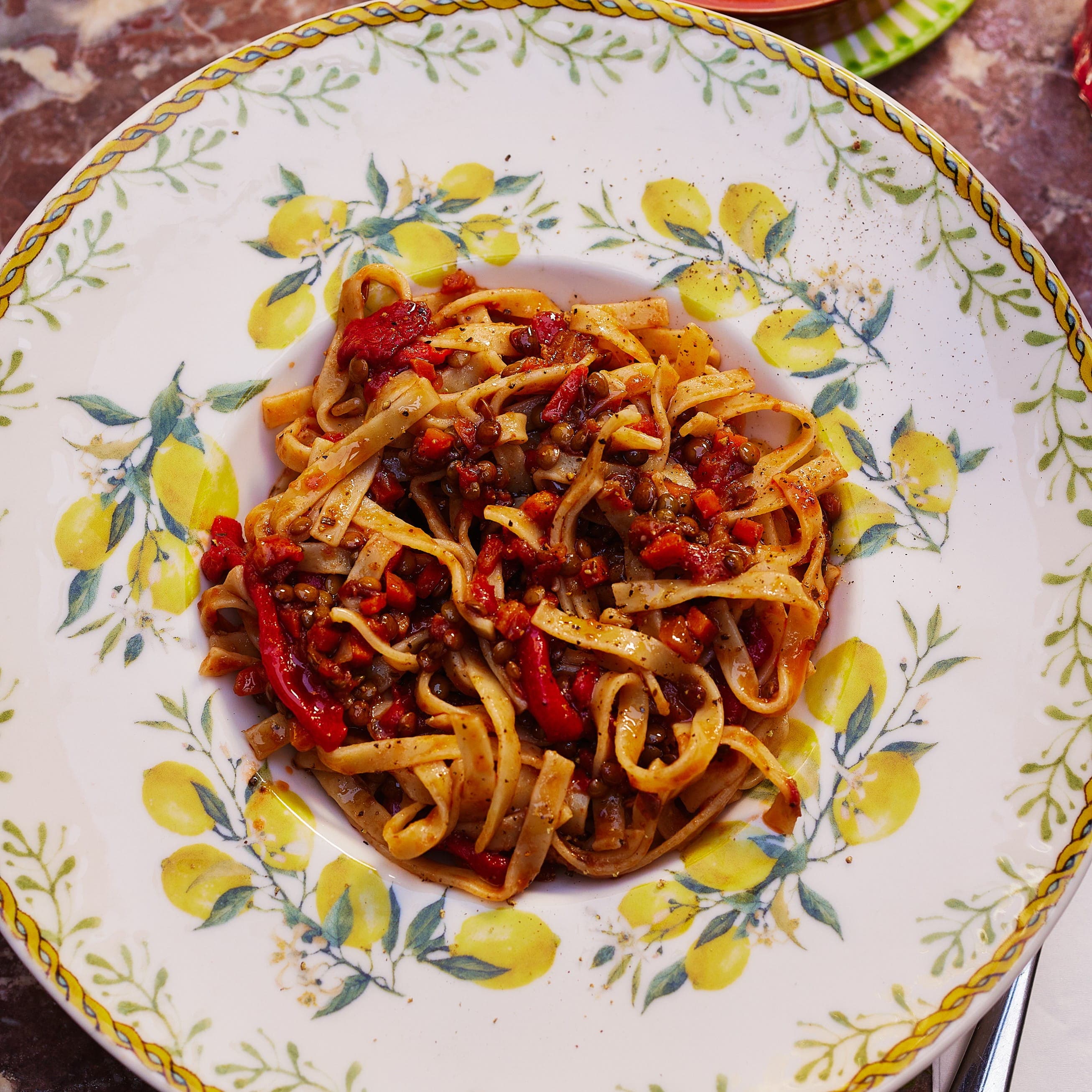 Lentil & Red Pepper Ragu