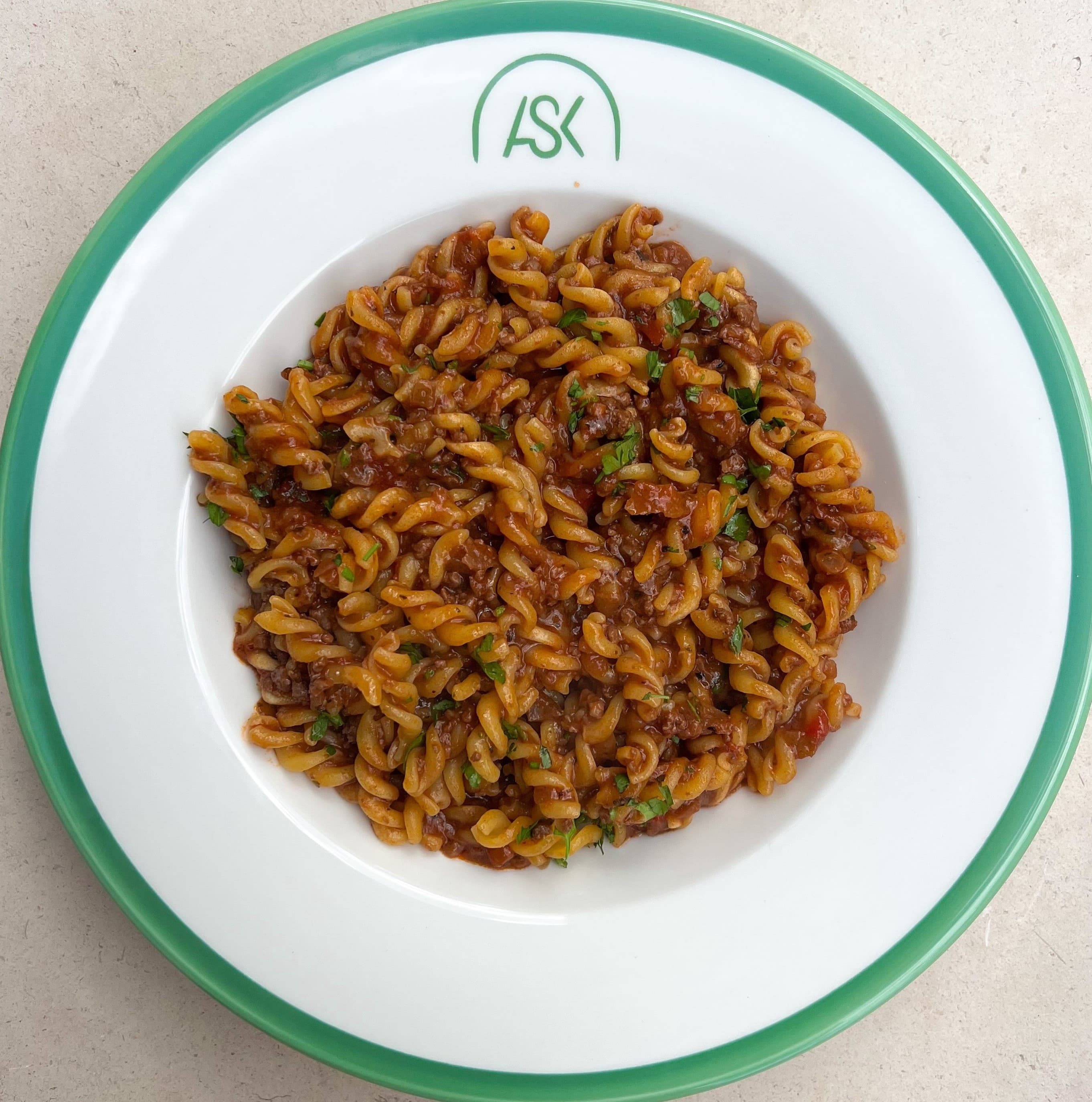 Non Gluten Bolognese Pasta