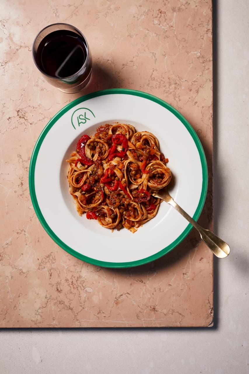 Fettuccine Lentil Ragu