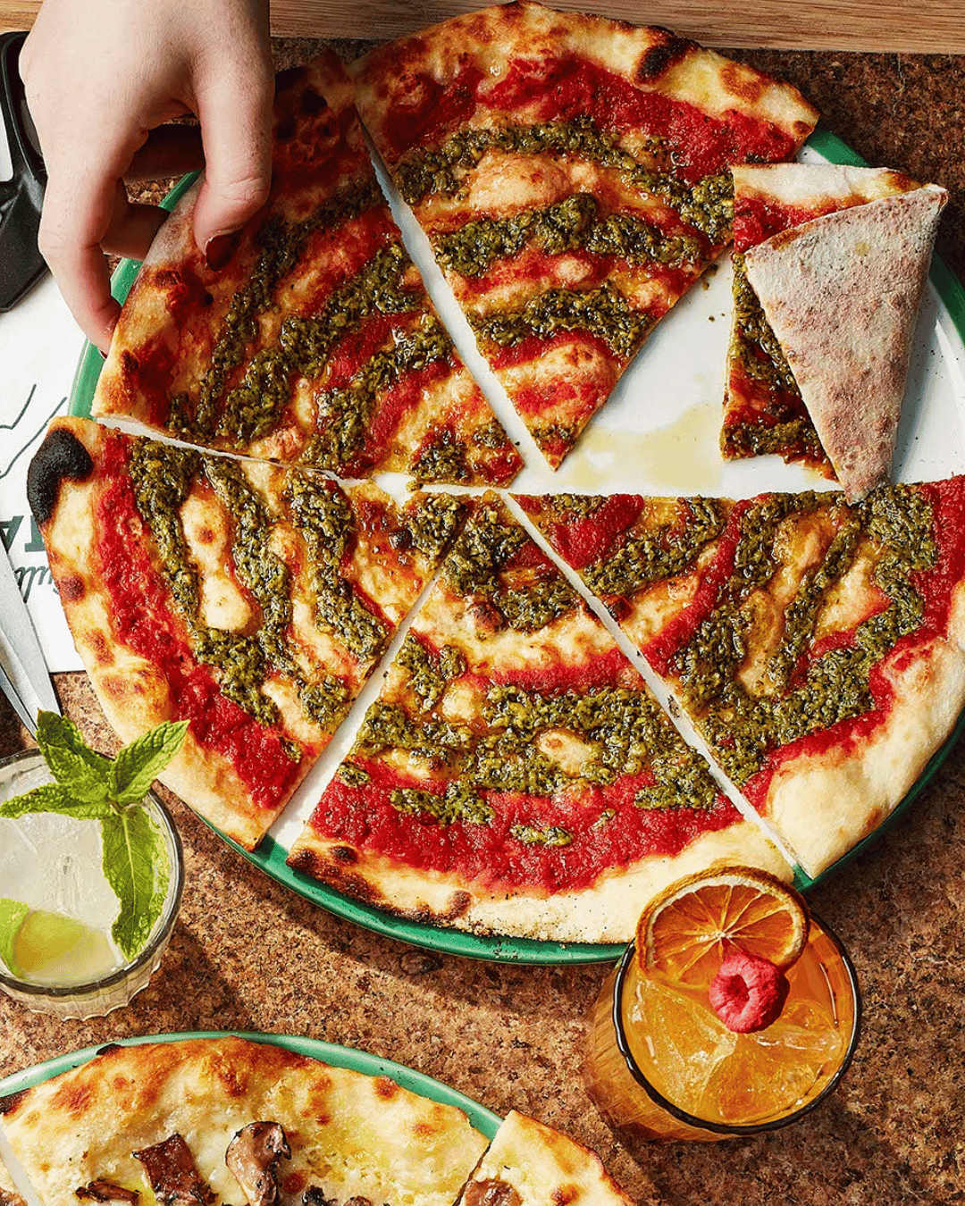 Pizza_pomodoro pesto