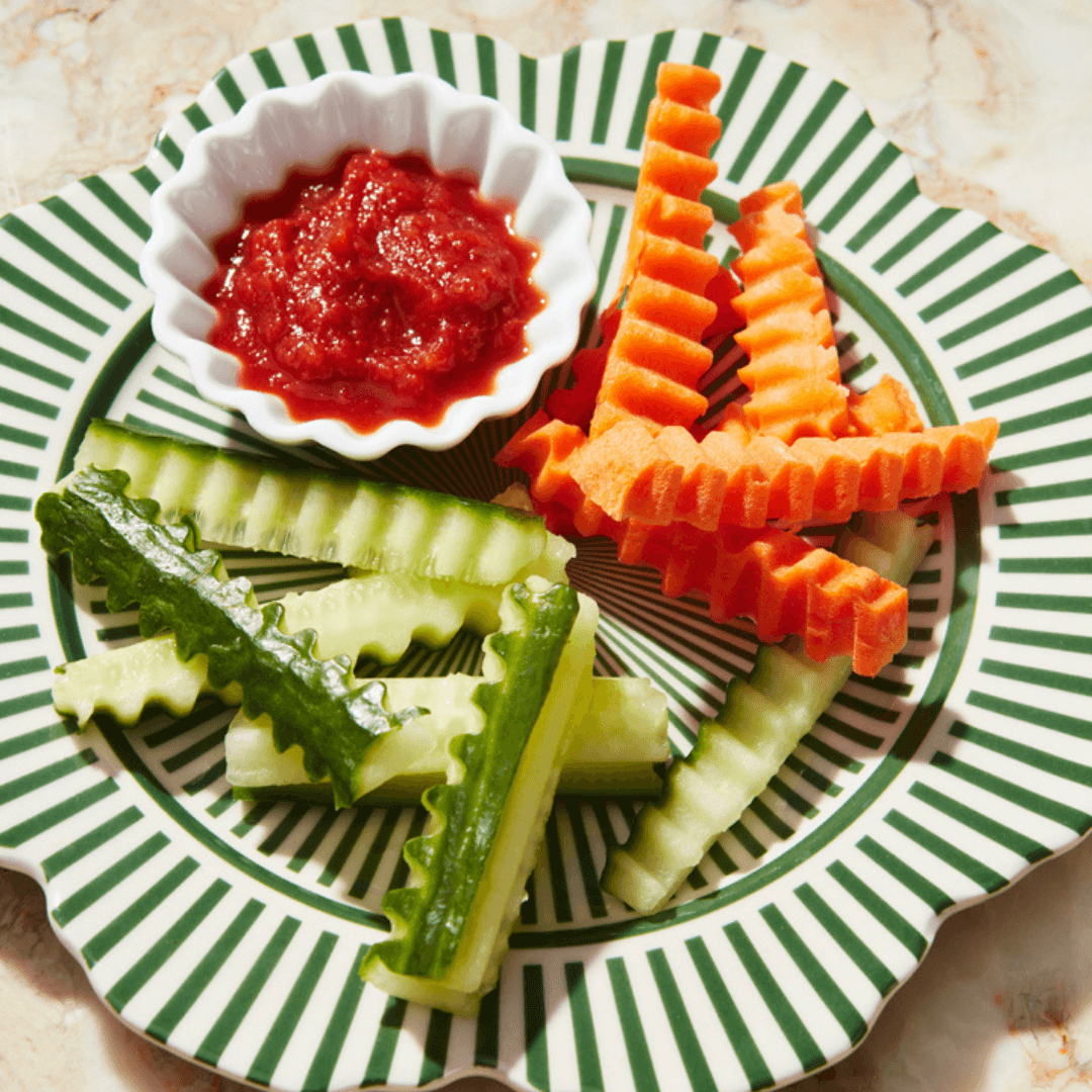 Crinkly Veggie Dippers