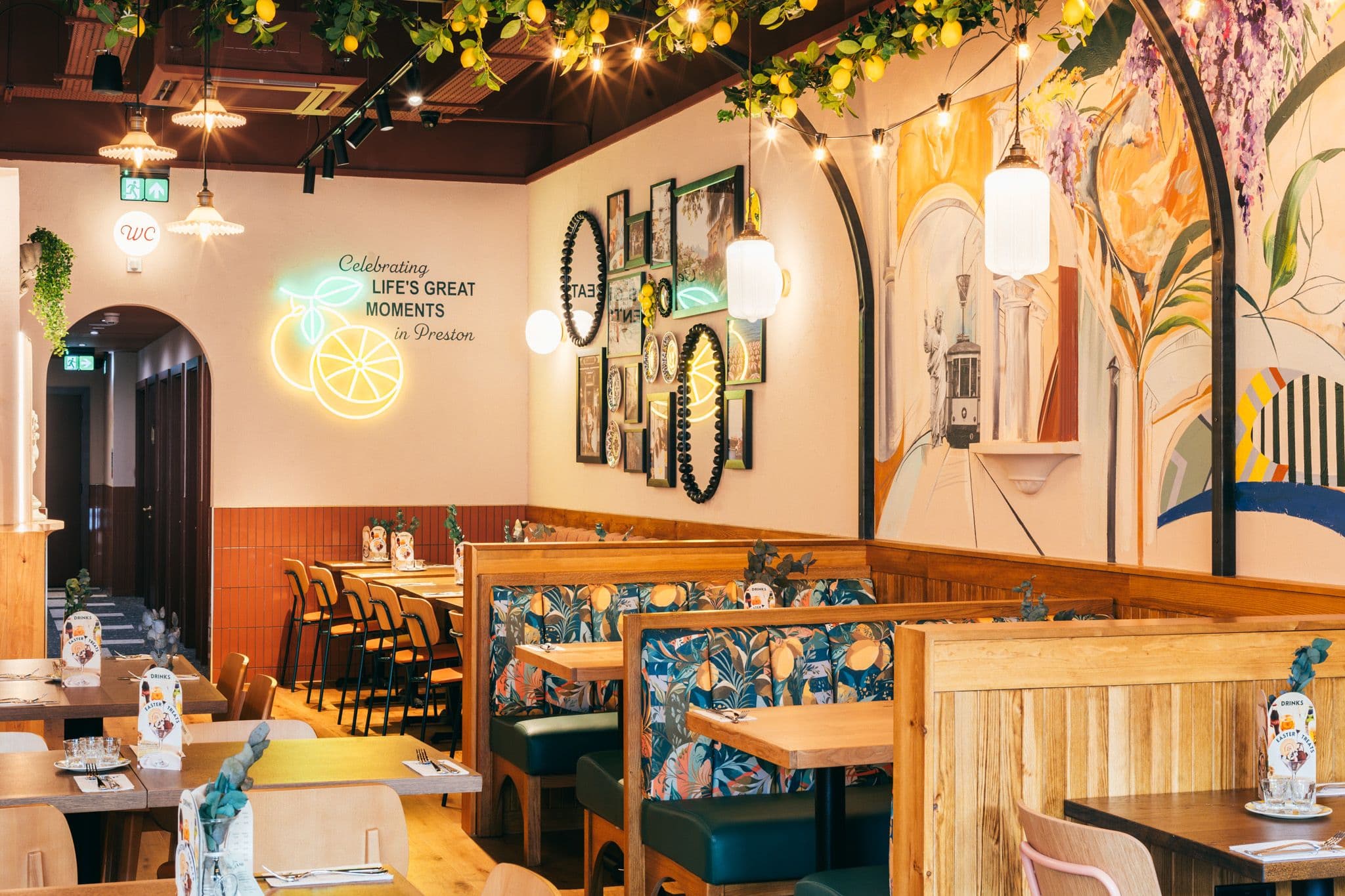 Photo of a restaurant and tables