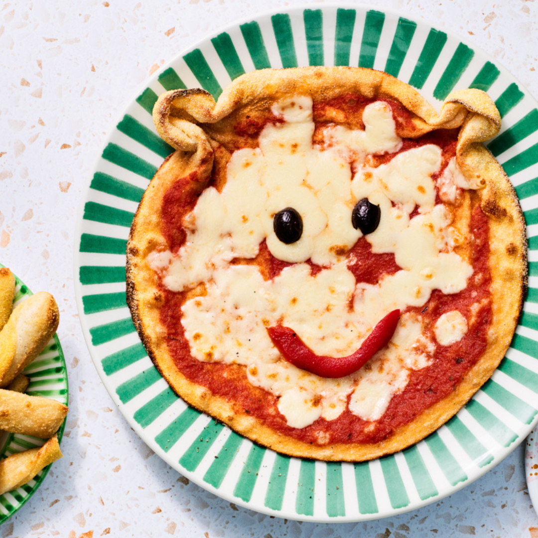 Kids Happy face pizza 