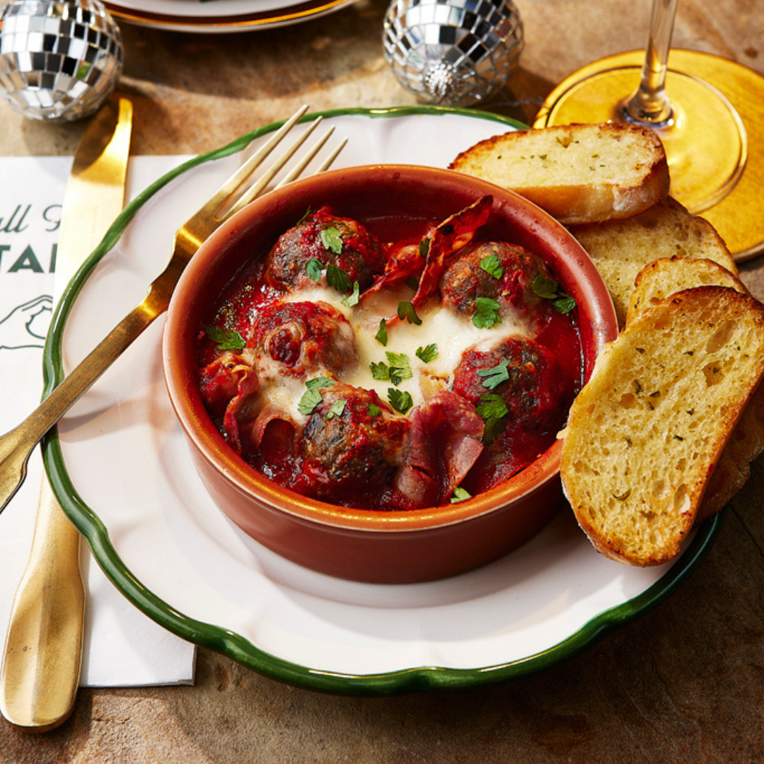 Pork & Sage meatballs al forno 
